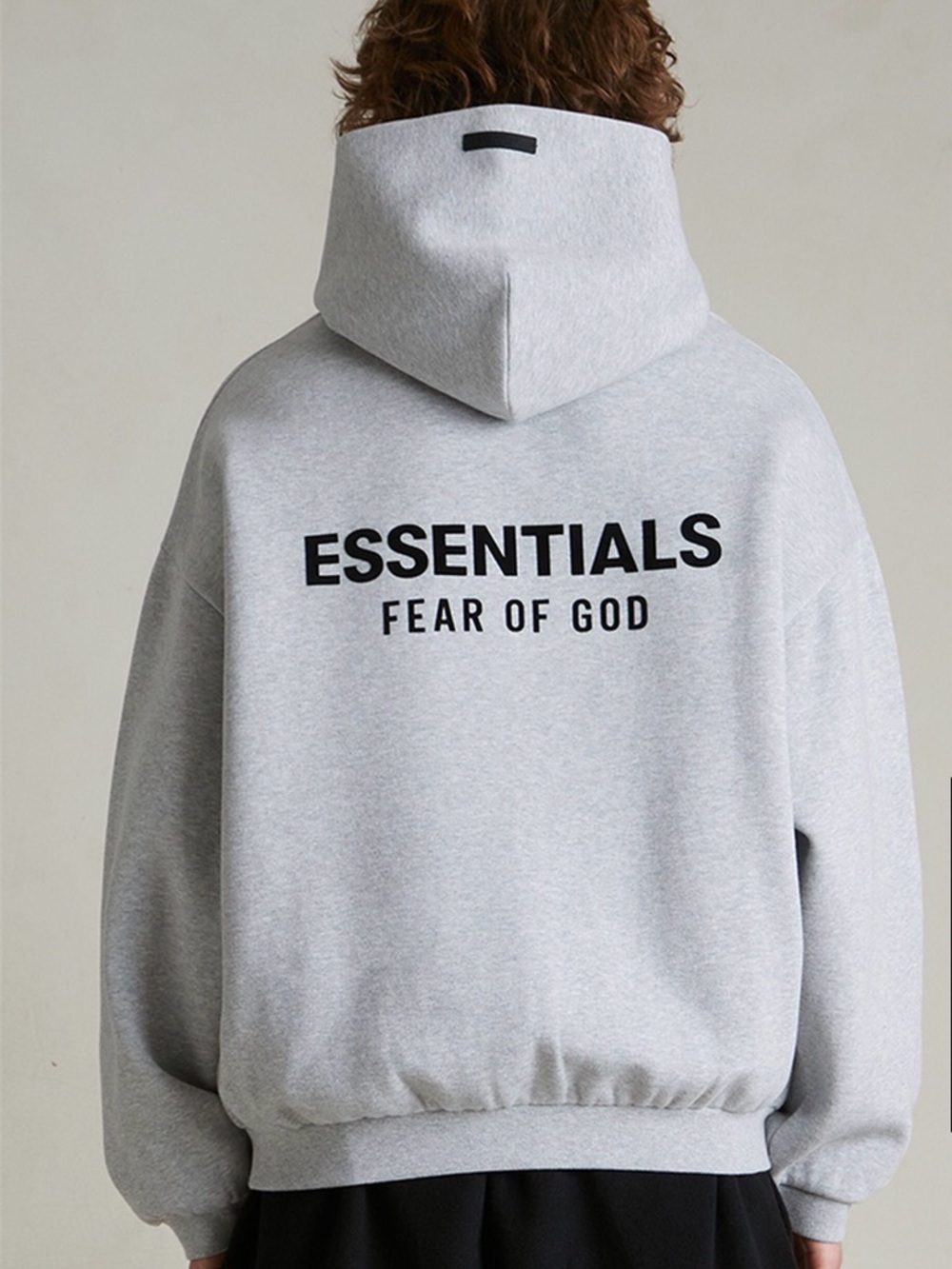 Fear of God Essentials Light Gray Pullover Hoodie - Picture 2 of 10